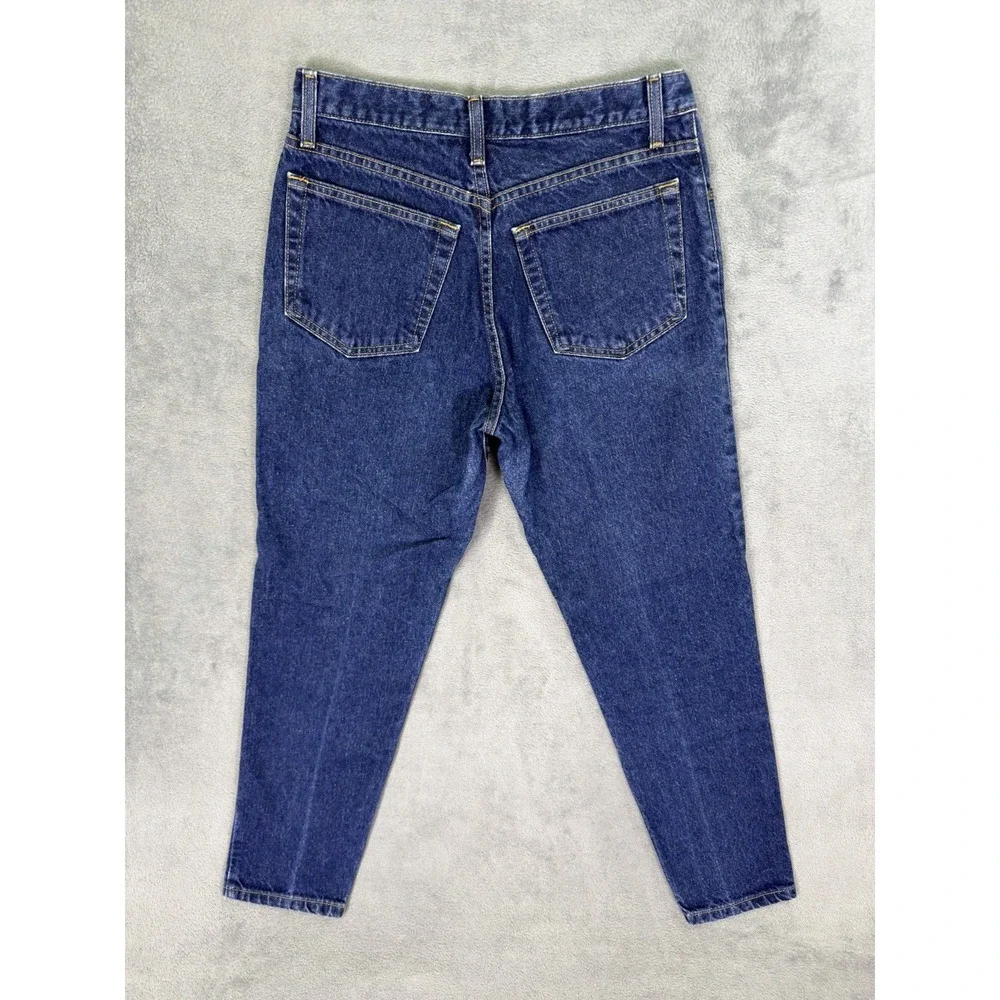 Vintage Banana Republic Jeans Womens 6 Blue Tapered Button Fly Denim Made In USA